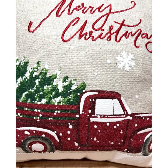 Hobby Lobby Merry Christmas Truck Pillow 14.5'' - Picture 3 of 4
